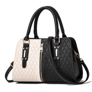 Fashion Color Matching Ladies Handbags European and American Atmosphere Large Capacity