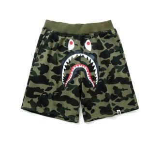 Men’s Shark Camo Shorts Fashion Casual Athletic Pants Jogger