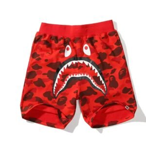 Men’s Shark Camo Shorts Fashion Casual Athletic Pants Jogger